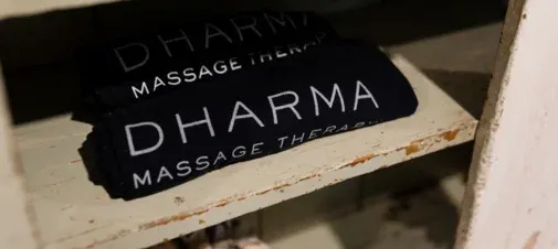 Folded Dharma Massage towels