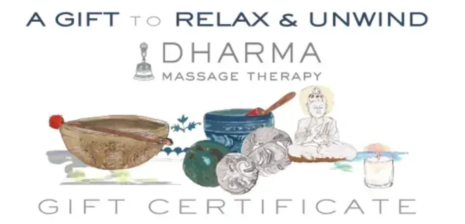 Dharma Massage gift certificate