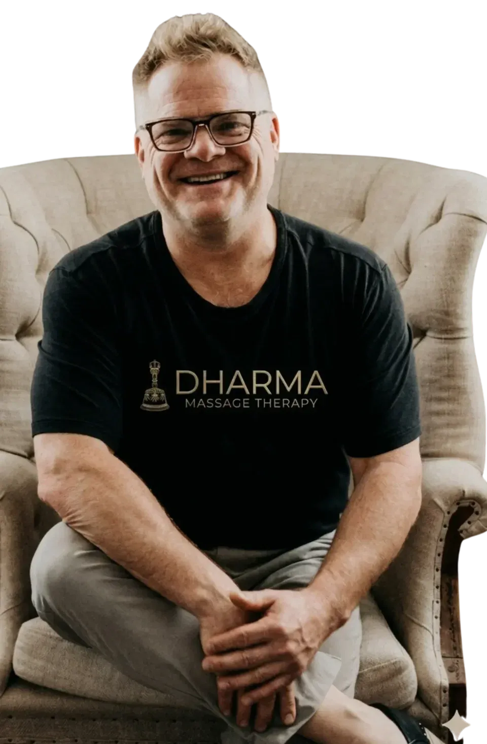 Mark Heilshorn, massage therapist at Dharma Massage